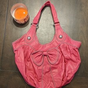 Candice Los Angells Pink Leather Bag